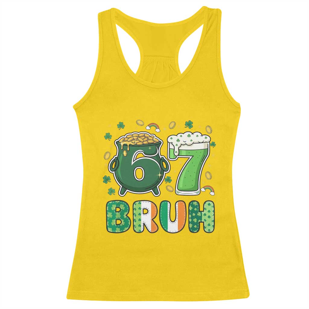 Funny St Patricks Day Six Seven Meme Racerback Tank Top Irish American Gift TS12 Daisy Print Your Wear