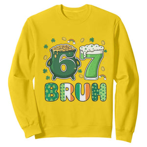 Funny St Patricks Day Six Seven Meme Sweatshirt Irish American Gift TS12 Daisy Print Your Wear