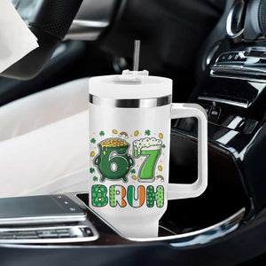 Funny St Patricks Day Six Seven Meme Tumbler With Handle Irish American Gift TS12 Print Your Wear