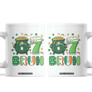 Funny St Patricks Day Six Seven Meme Coffee Mug Irish American Gift TS12 White Print Your Wear