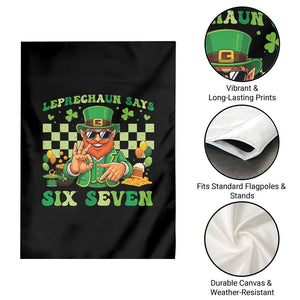 Funny Leprechaun Says Six Seven Garden Flag St Patricks Day TS12 Print Your Wear