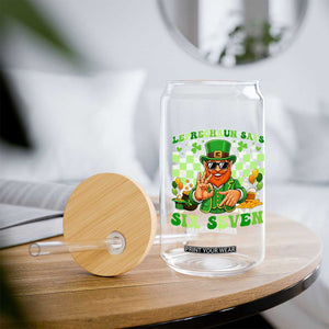 Funny Leprechaun Says Six Seven Glass Can St Patricks Day TS12 Print Your Wear
