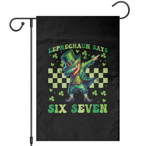 Leprechaun Six Seven Meme Garden Flag Funny St Patricks Day Gift TS12 Black Print Your Wear