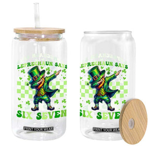 Leprechaun Six Seven Meme Glass Can Funny St Patricks Day Gift TS12 Print Your Wear