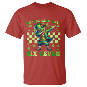 Leprechaun Six Seven Meme T Shirt Funny St Patricks Day Gift TS12 Red Print Your Wear