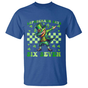 Leprechaun Six Seven Meme T Shirt Funny St Patricks Day Gift TS12 Royal Blue Print Your Wear