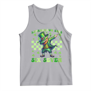 Leprechaun Six Seven Meme Tank Top Funny St Patricks Day Gift TS12 Athletic Heather Print Your Wear