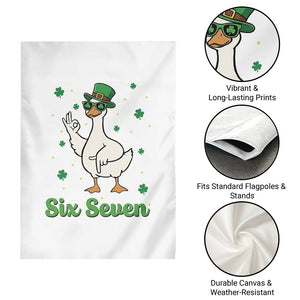 Lucky Goose Six Seven Meme Garden Flag St Patricks Day TS12 Print Your Wear