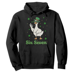Lucky Goose Six Seven Meme Hoodie St Patricks Day TS12 Black Print Your Wear