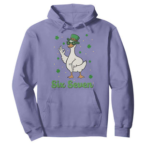 Lucky Goose Six Seven Meme Hoodie St Patricks Day TS12 Violet Print Your Wear