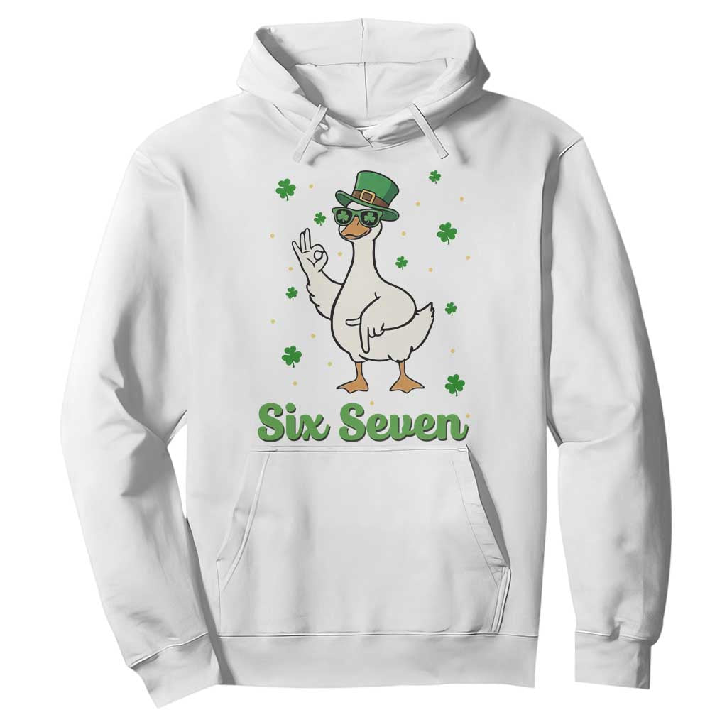 Lucky Goose Six Seven Meme Hoodie St Patricks Day TS12 White Print Your Wear