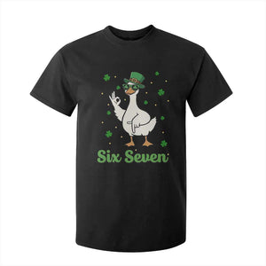 Lucky Goose Six Seven Meme T Shirt For Kid St Patricks Day TS12 Black Print Your Wear