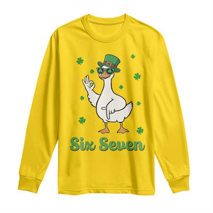 Lucky Goose Six Seven Meme Long Sleeve Shirt St Patricks Day TS12 Daisy Print Your Wear
