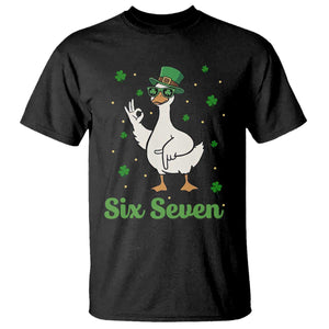 Lucky Goose Six Seven Meme T Shirt St Patricks Day TS12 Black Print Your Wear