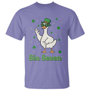 Lucky Goose Six Seven Meme T Shirt St Patricks Day TS12 Violet Print Your Wear