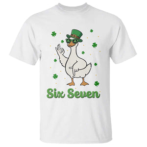 Lucky Goose Six Seven Meme T Shirt St Patricks Day TS12 White Print Your Wear