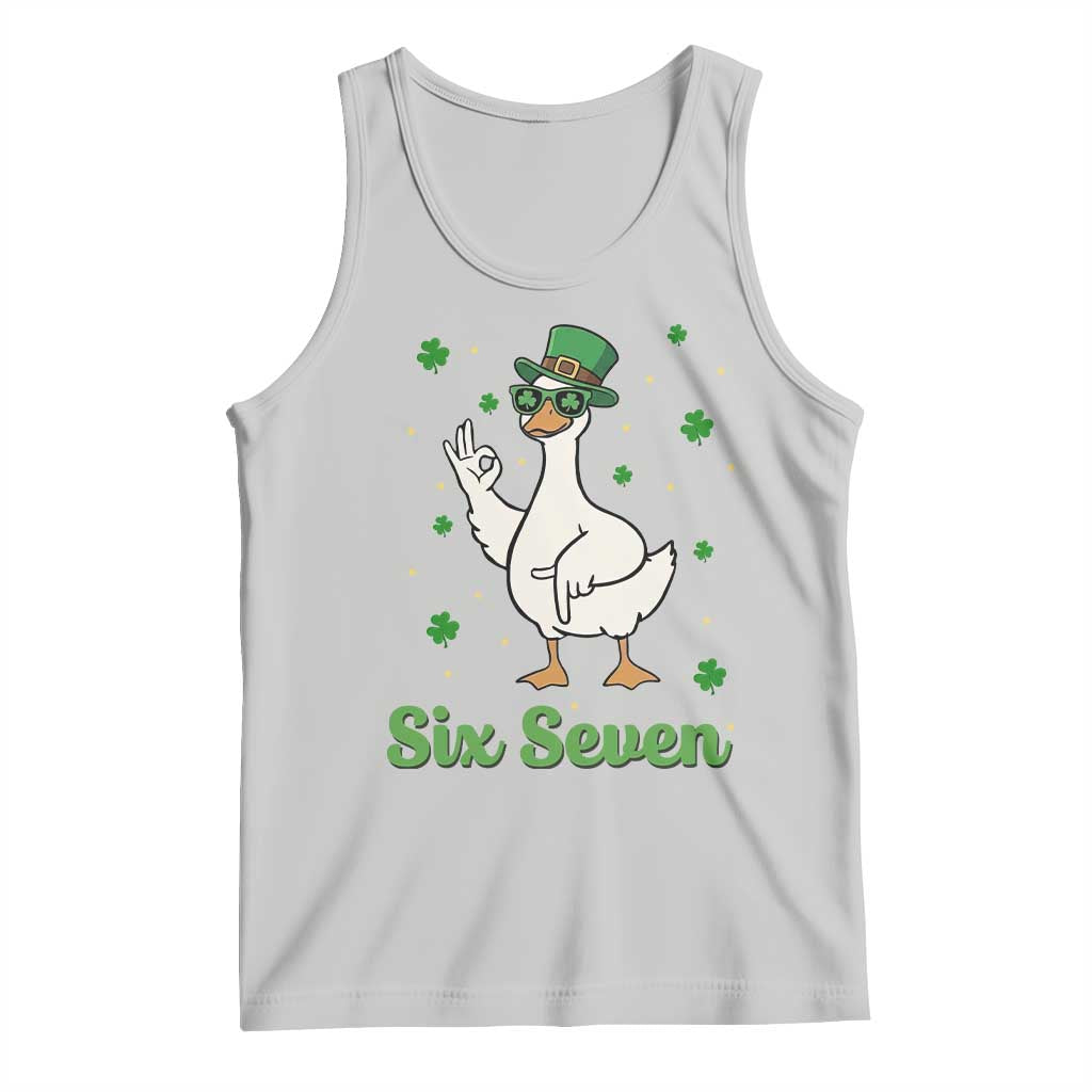 Lucky Goose Six Seven Meme Tank Top St Patricks Day TS12 Ash Print Your Wear