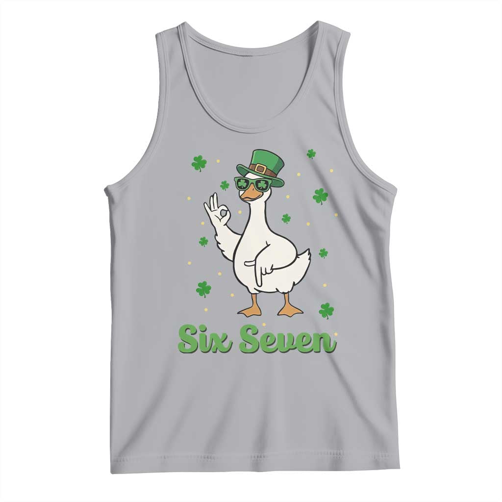 Lucky Goose Six Seven Meme Tank Top St Patricks Day TS12 Athletic Heather Print Your Wear