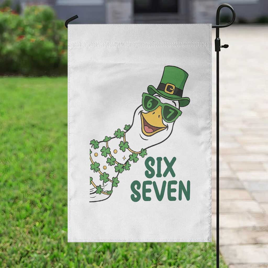 Chaotic Goose Six Seven Meme Garden Flag Funny St Patricks Day Gift TS12 Print Your Wear