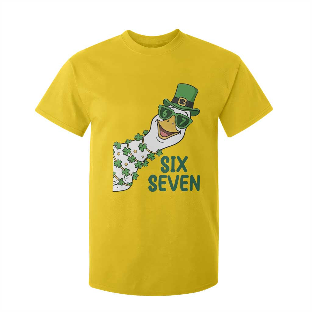 Chaotic Goose Six Seven Meme T Shirt For Kid Funny St Patricks Day Gift TS12 Daisy Print Your Wear