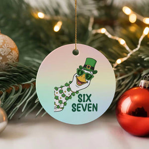 Chaotic Goose Six Seven Meme Ceramic Ornament Funny St Patricks Day Gift TS12 1pc Pastel Print Your Wear