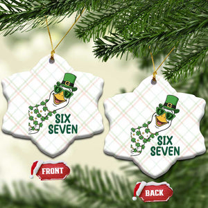 Chaotic Goose Six Seven Meme Ceramic Ornament Funny St Patricks Day Gift TS12 Print Your Wear