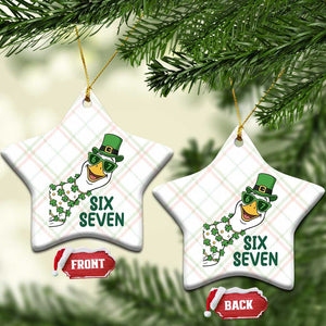 Chaotic Goose Six Seven Meme Ceramic Ornament Funny St Patricks Day Gift TS12 Print Your Wear