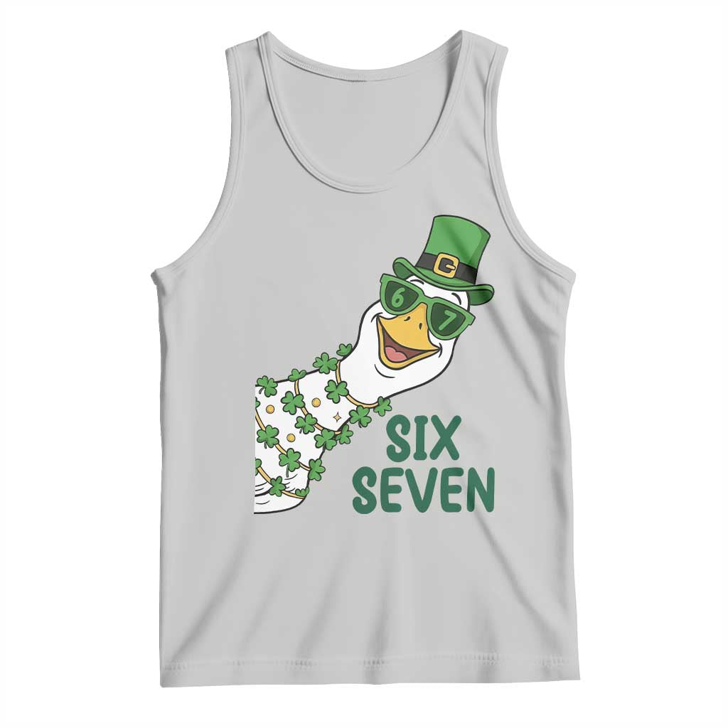 Chaotic Goose Six Seven Meme Tank Top Funny St Patricks Day Gift TS12 Ash Print Your Wear