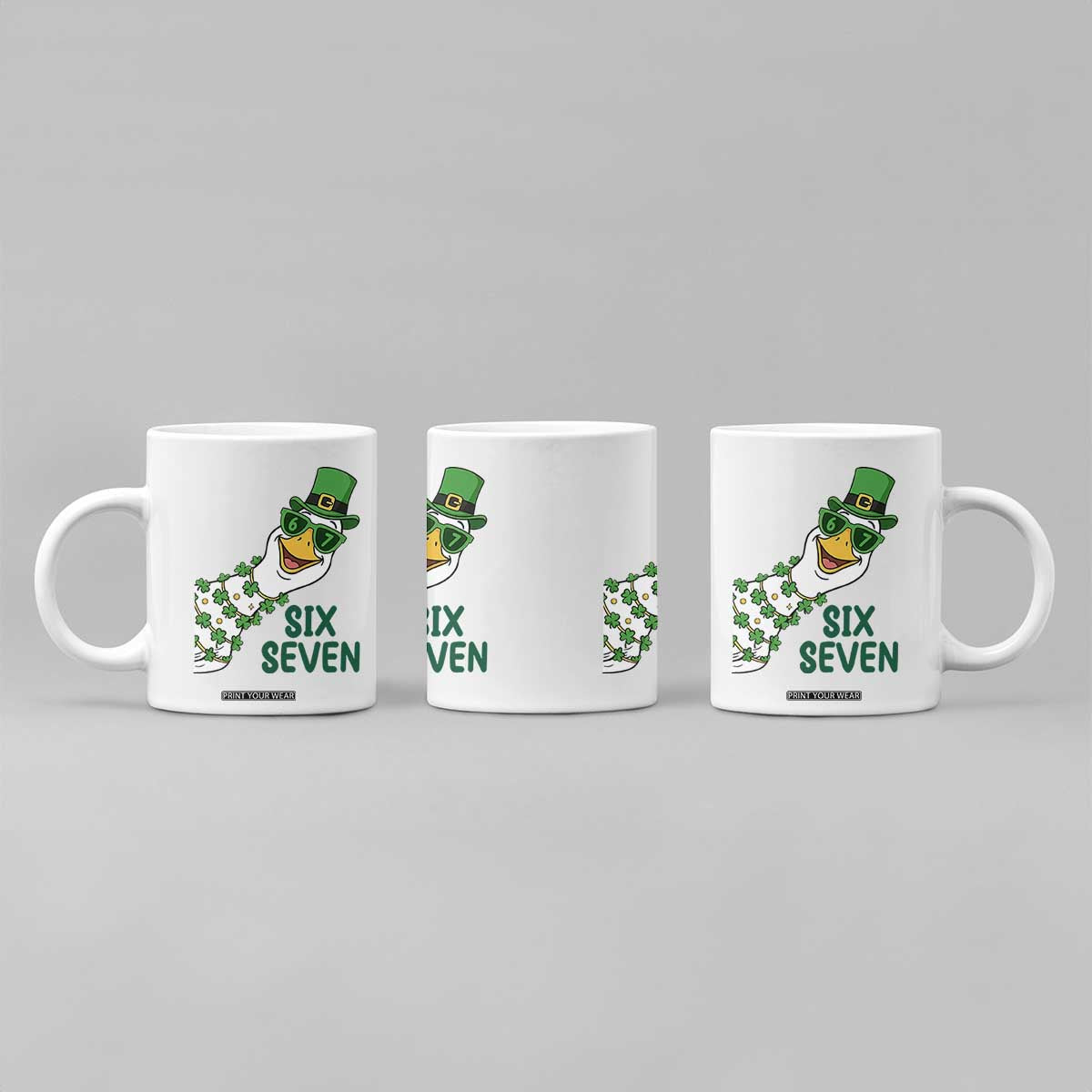 Chaotic Goose Six Seven Meme Coffee Mug Funny St Patricks Day Gift TS12 Print Your Wear