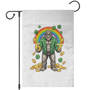 Bigfoot Six Seven Meme Garden Flag Funny St Patricks Day Gift TS12 White Print Your Wear