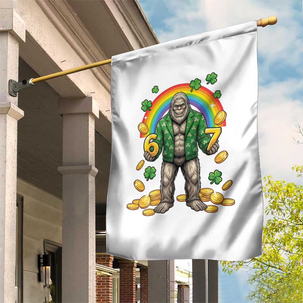 Bigfoot Six Seven Meme Garden Flag Funny St Patricks Day Gift TS12 Print Your Wear
