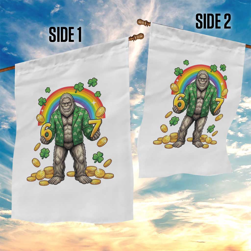 Bigfoot Six Seven Meme Garden Flag Funny St Patricks Day Gift TS12 Print Your Wear