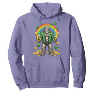 Bigfoot Six Seven Meme Hoodie Funny St Patricks Day Gift TS12 Violet Print Your Wear