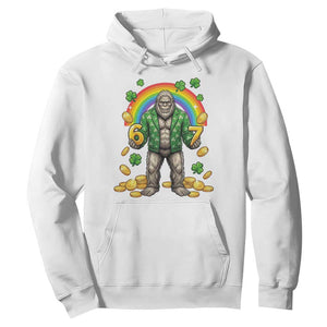 Bigfoot Six Seven Meme Hoodie Funny St Patricks Day Gift TS12 White Print Your Wear