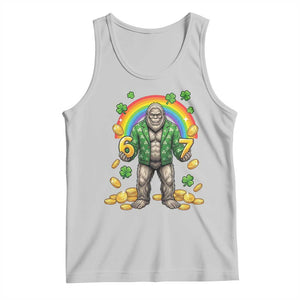 Bigfoot Six Seven Meme Tank Top Funny St Patricks Day Gift TS12 Ash Print Your Wear