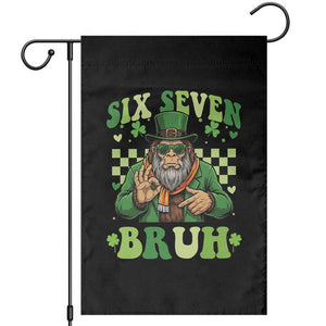 Bigfoot Six Seven Bruh Garden Flag Gen Z Irish Gift TS12 Black Print Your Wear
