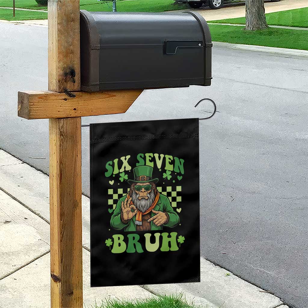 Bigfoot Six Seven Bruh Garden Flag Gen Z Irish Gift TS12 Print Your Wear