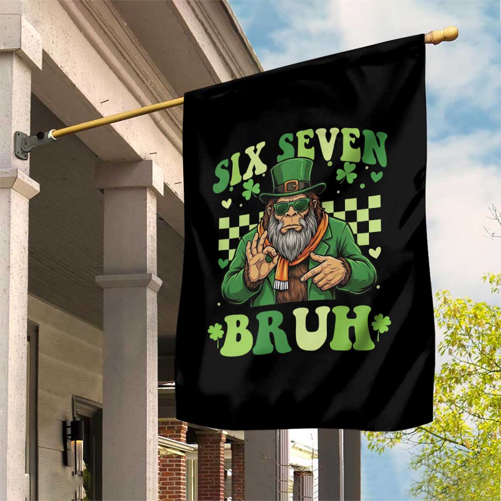 Bigfoot Six Seven Bruh Garden Flag Gen Z Irish Gift TS12 Print Your Wear