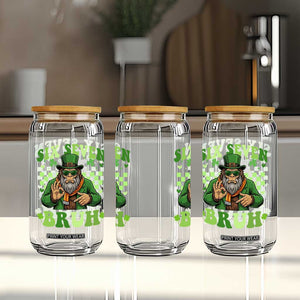 Bigfoot Six Seven Bruh Glass Can Gen Z Irish Gift TS12 Print Your Wear