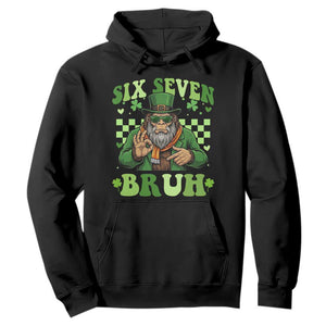 Bigfoot Six Seven Bruh Hoodie Gen Z Irish Gift TS12 Black Print Your Wear