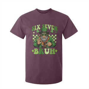Bigfoot Six Seven Bruh T Shirt For Kid Gen Z Irish Gift TS12 Maroon Print Your Wear