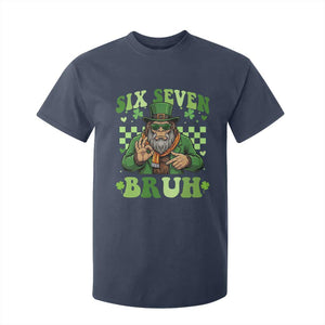Bigfoot Six Seven Bruh T Shirt For Kid Gen Z Irish Gift TS12 Navy Print Your Wear