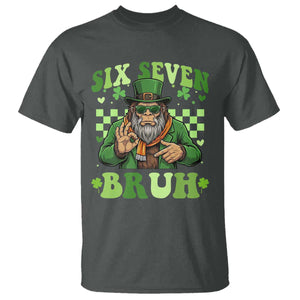 Bigfoot Six Seven Bruh T Shirt Gen Z Irish Gift TS12 Dark Heather Print Your Wear