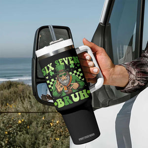 Bigfoot Six Seven Bruh Tumbler With Handle Gen Z Irish Gift TS12 Print Your Wear