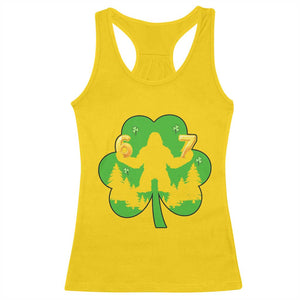 St Patricks Day Bigfoot Shamrock Racerback Tank Top Six Seven Meme TS12 Daisy Print Your Wear