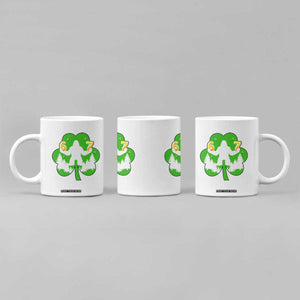 St Patricks Day Bigfoot Shamrock Coffee Mug Six Seven Meme TS12 Print Your Wear