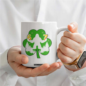 St Patricks Day Bigfoot Shamrock Coffee Mug Six Seven Meme TS12 Print Your Wear