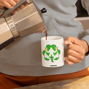 St Patricks Day Bigfoot Shamrock Coffee Mug Six Seven Meme TS12 Print Your Wear