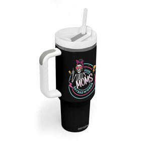 Funny Skeleton Mom Graphic Tumbler With Handle Good Moms Say Bad Words TS12 Print Your Wear