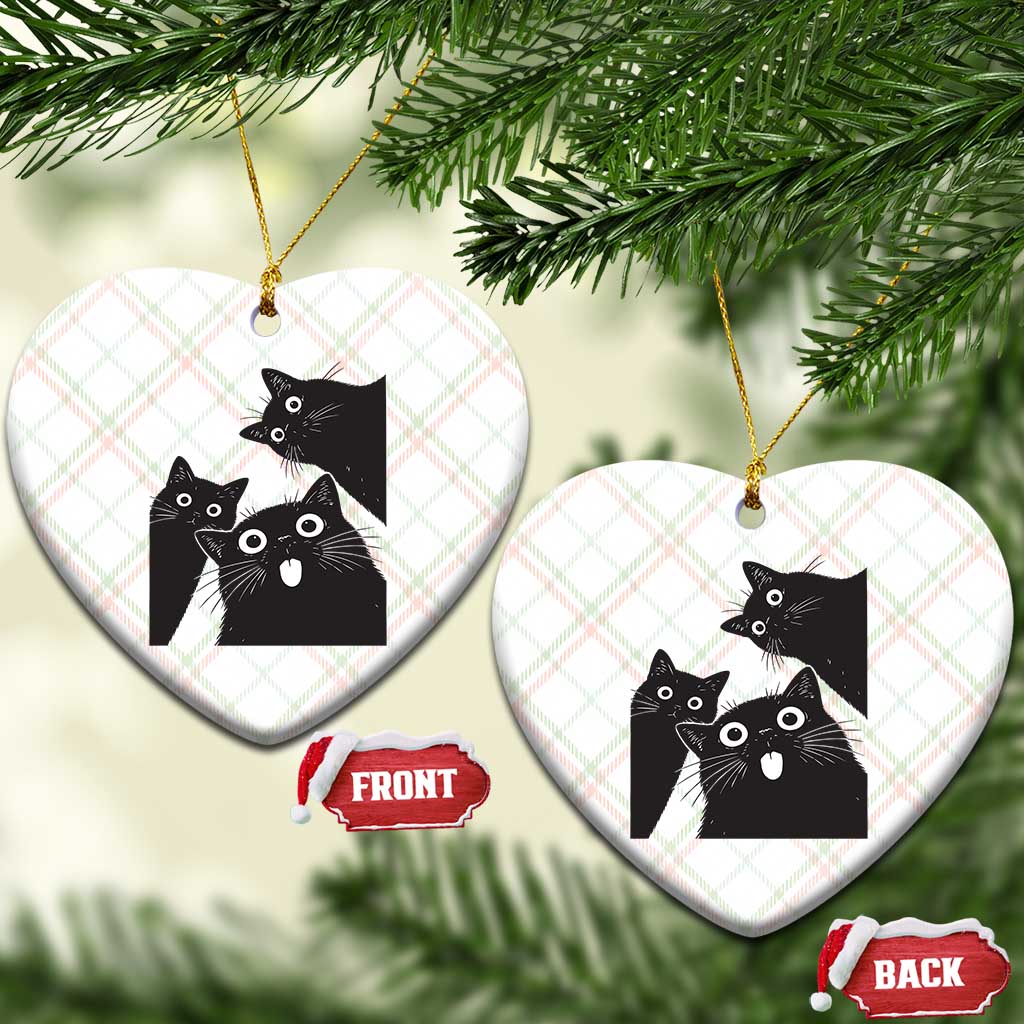 Funny Japanese Black Cat Is Watching You Ceramic Ornament Cat Lover TS12 Print Your Wear